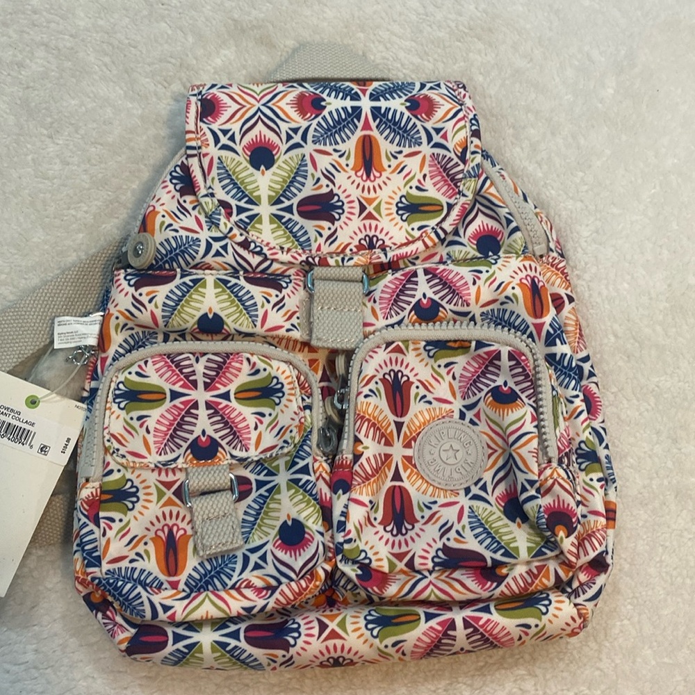 🆕Kipling Lovebug Small Backpack, Vibrant Collage - Picture 3 of 8